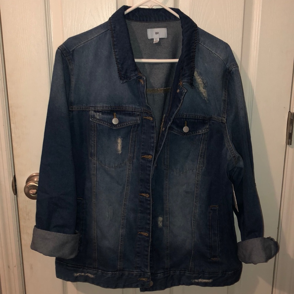 NWT!! BP. Distressed xxl denim jacket!